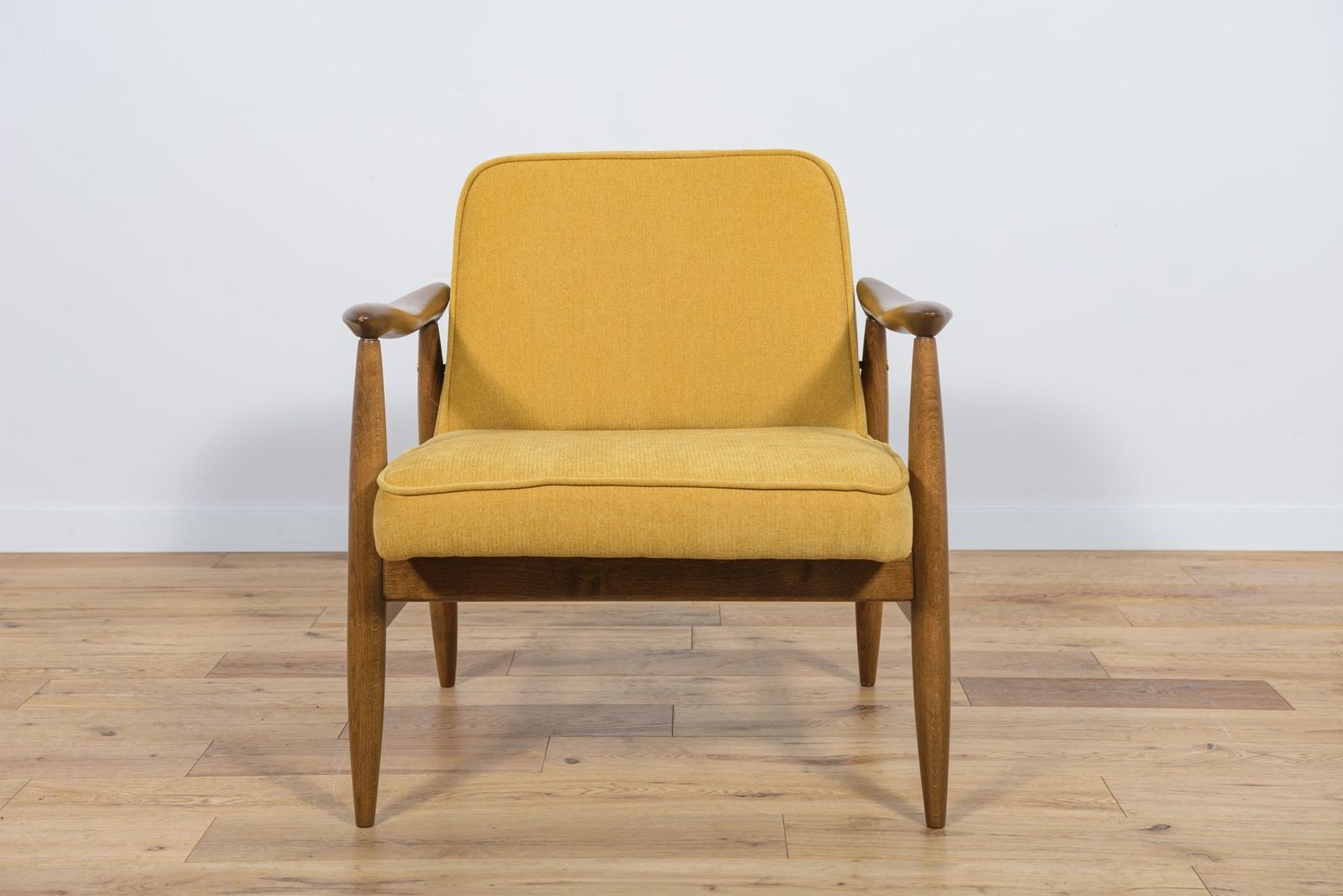 photo for sale Gfm 87 Armchairs By Juliusz Kedziorek For Gościcińskie Furniture, 1960s, Set Of 2