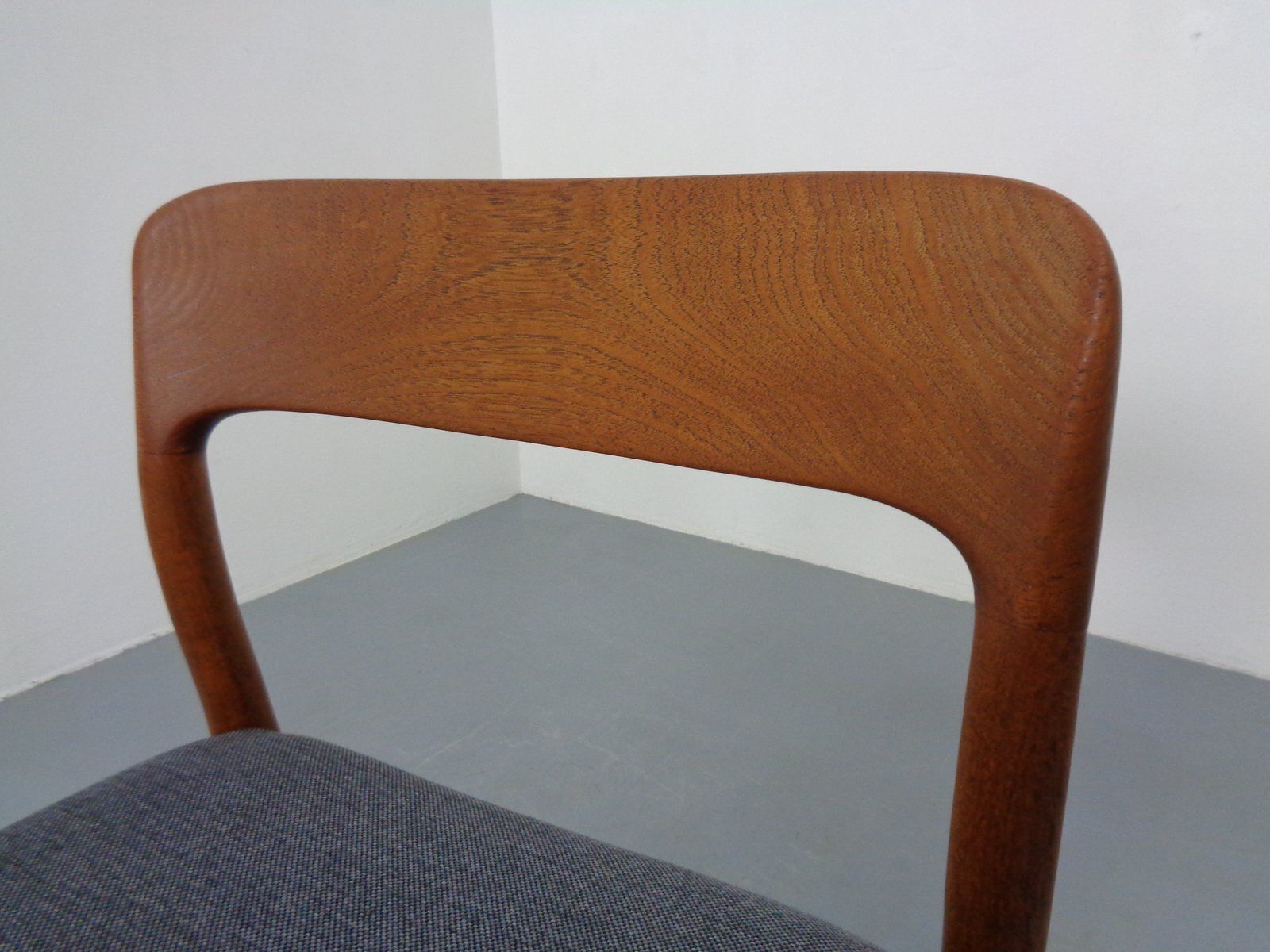 Furniture Danish Model 75 Chair In Oak By Niels Otto Møller For J.L. Møllers, 1960s photo