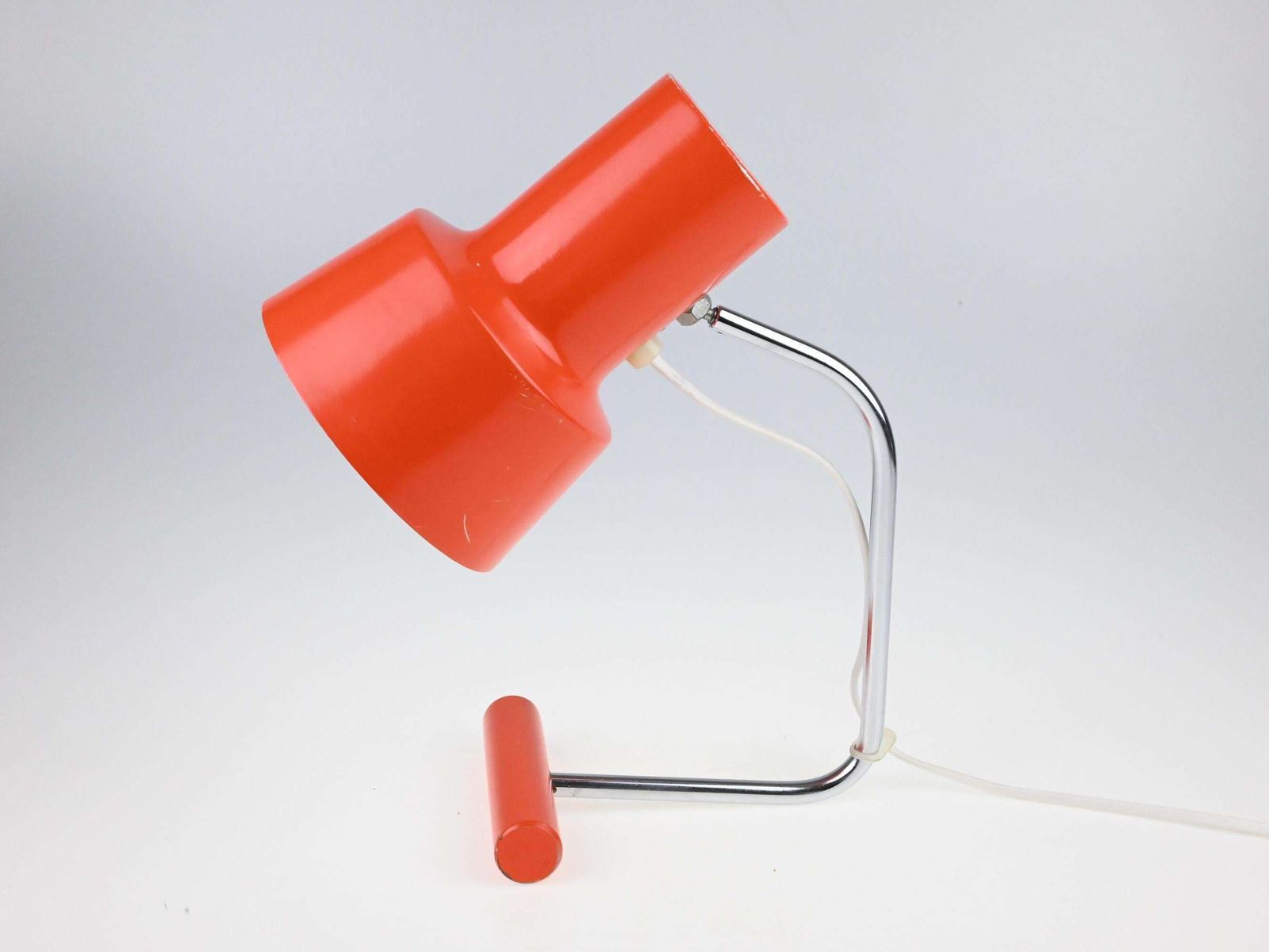 Mid Century Lamp, Table Lamp, Orange Lamp, Mid Century Lighting, Desk Lamp, Josef Hurka Lamp, Vintage Lamp, Table Light, Lighting photo 144.0