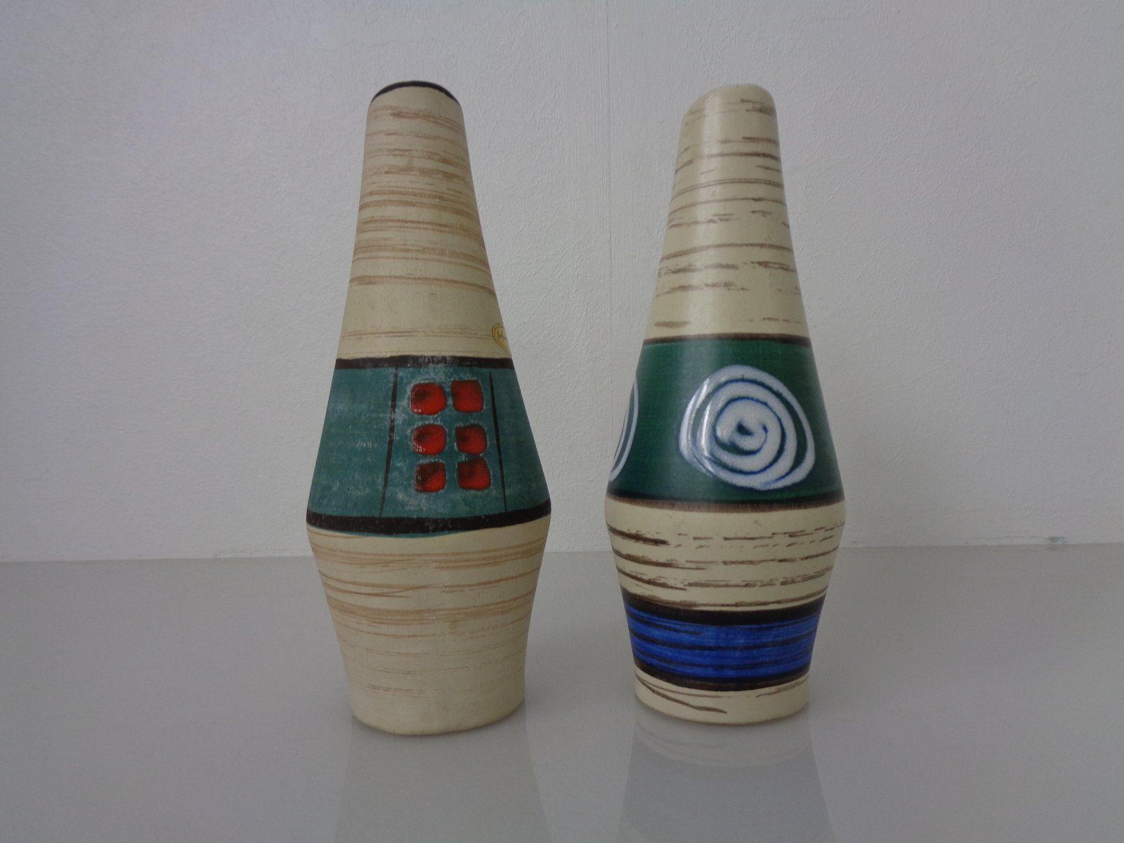 Ceramic Vases By Heinz Siery For Scheurich, 1958, Set Of 2 photo vintage