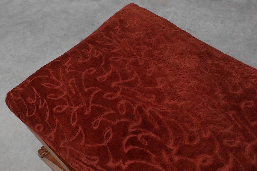 19th Century Gothic Revival Flemish Oak Footstool, Belgium photo for sale