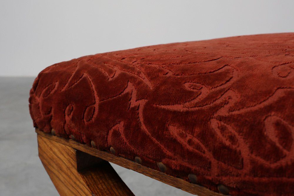 photo furniture 19th Century Gothic Revival Flemish Oak Footstool, Belgium