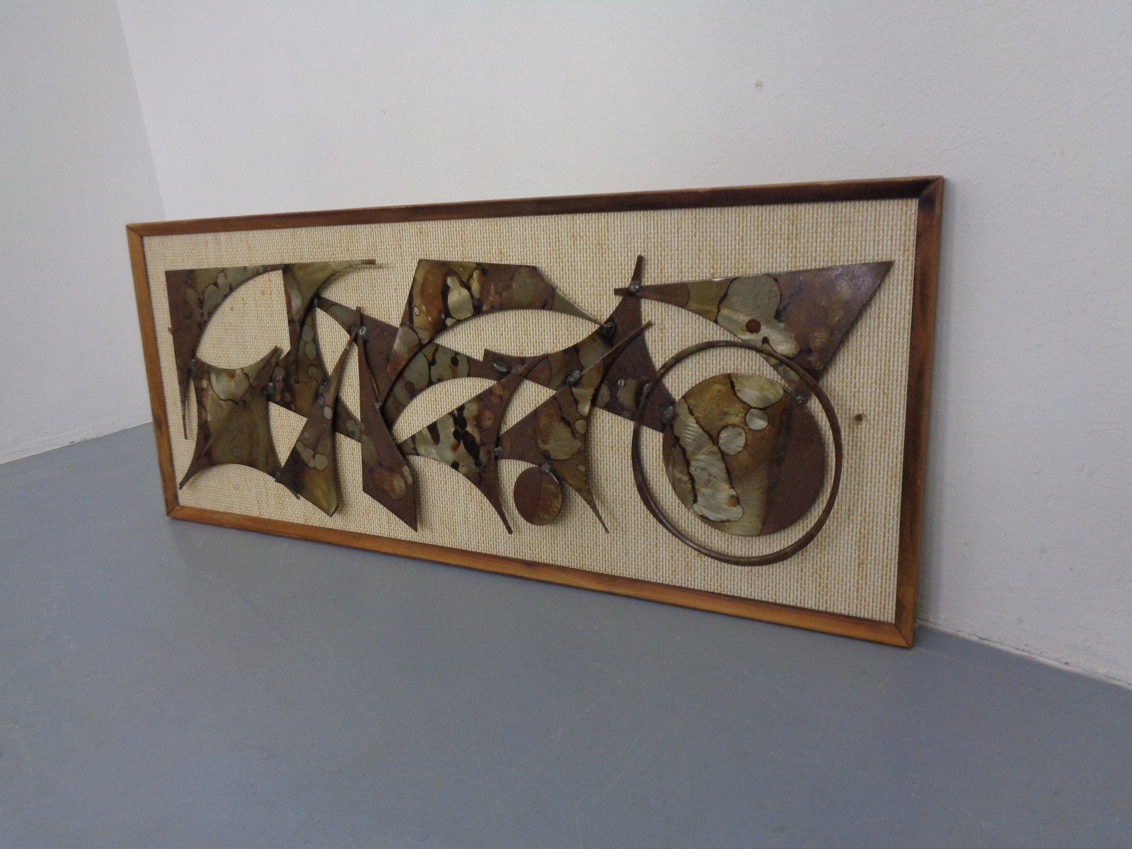 Brutalist Metal Wall Panels By Henrik Horst, Denmark, 1960s, Set Of 2 photo buy