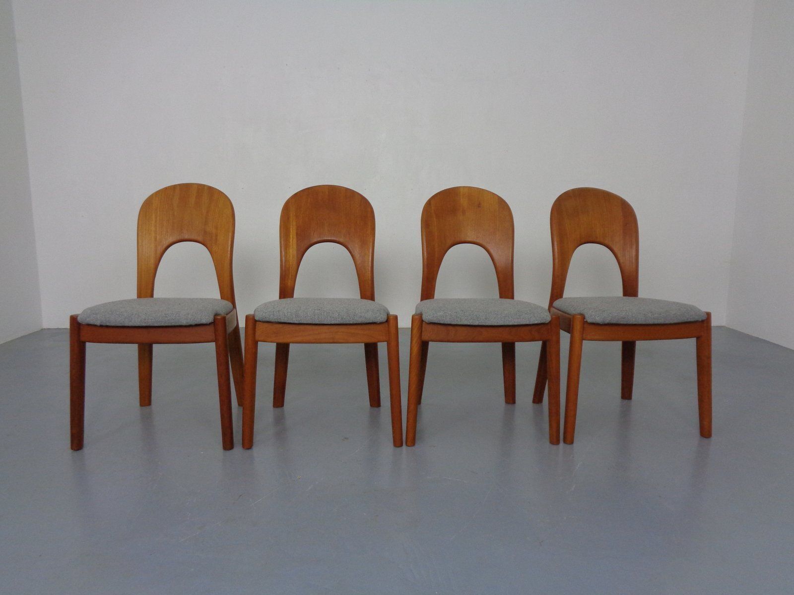 Vintage Morten Dining Chairs In Teak By Niels Koefoed For Hornslet Møbelfabrik, 1970s, Set Of 4
