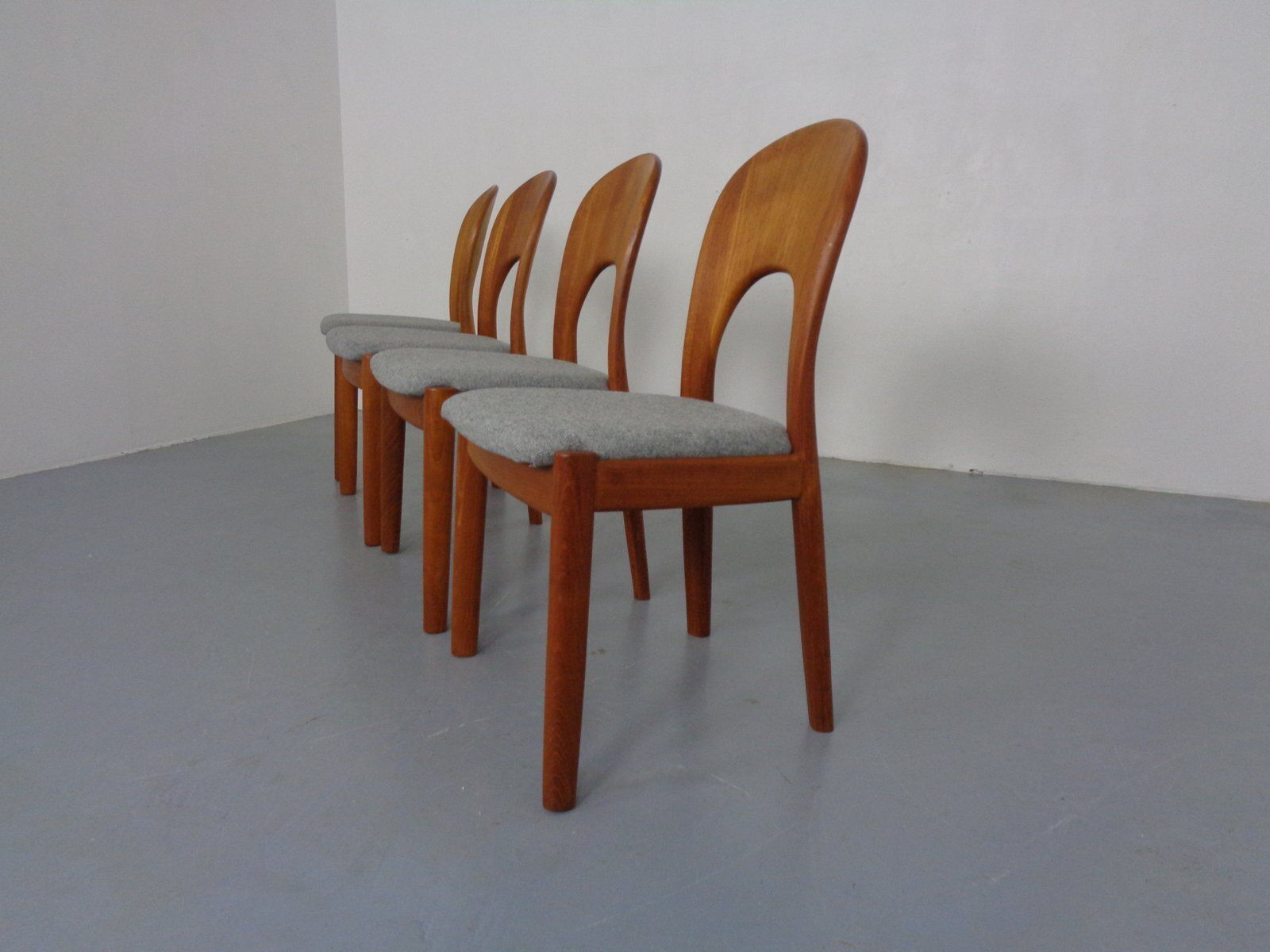 Vintage Morten Dining Chairs In Teak By Niels Koefoed For Hornslet Møbelfabrik, 1970s, Set Of 4 photo Furniture