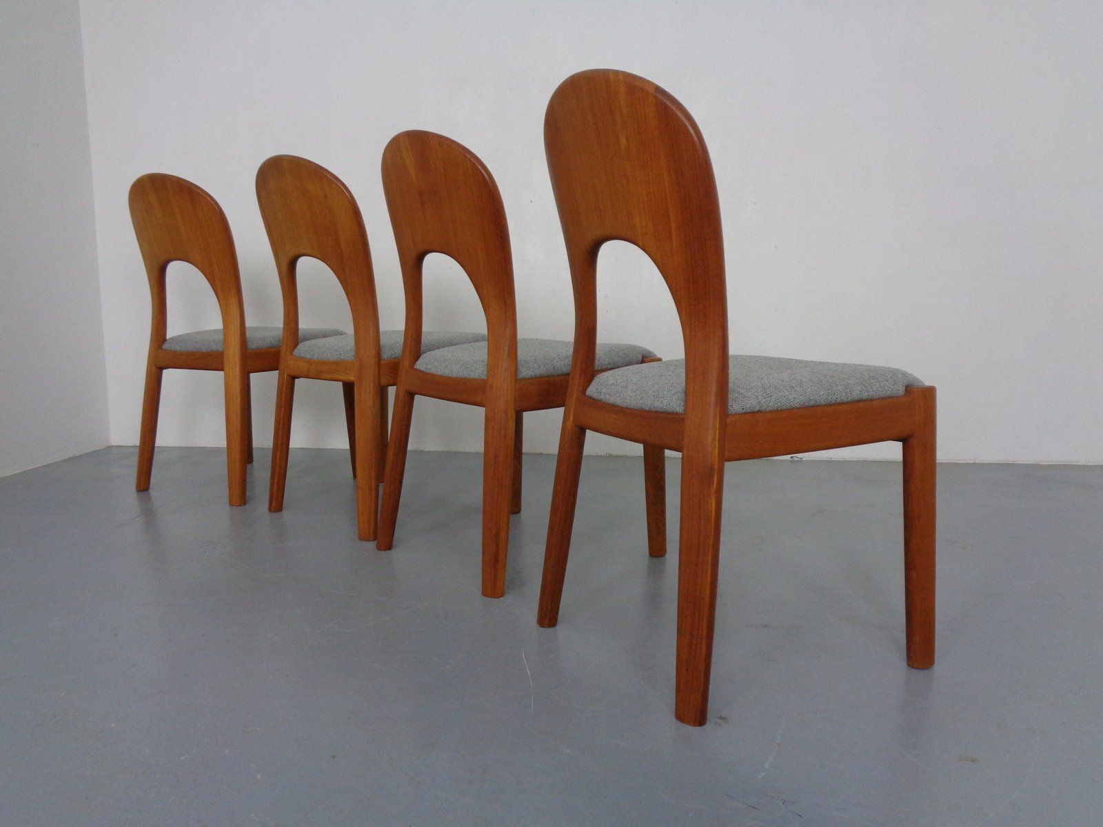 Vintage Morten Dining Chairs In Teak By Niels Koefoed For Hornslet Møbelfabrik, 1970s, Set Of 4 photo buy