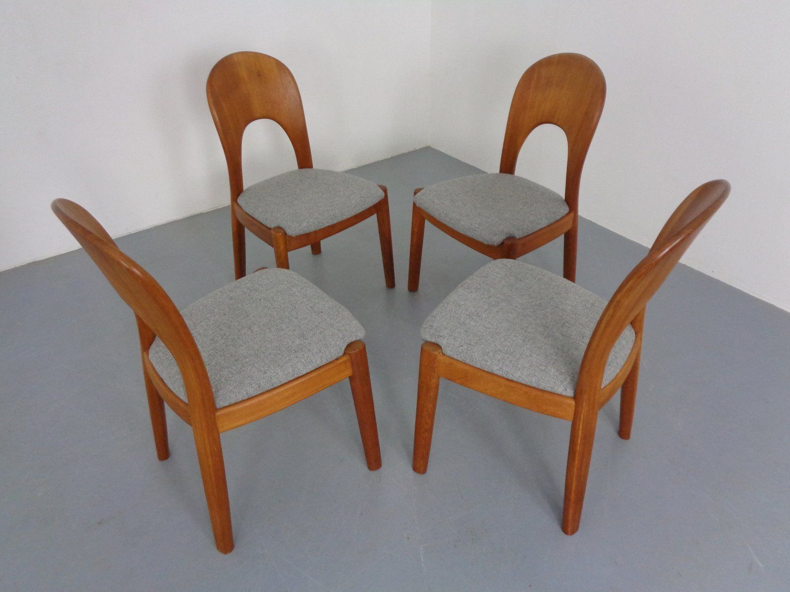 Vintage Morten Dining Chairs In Teak By Niels Koefoed For Hornslet Møbelfabrik, 1970s, Set Of 4 photo vintage