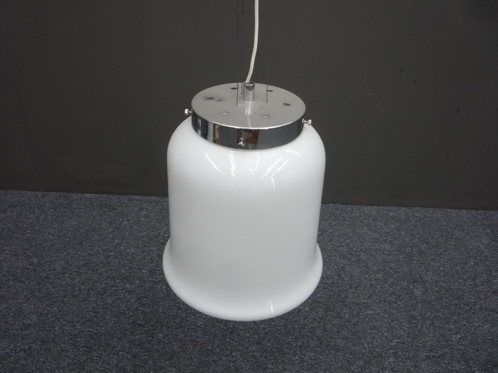 Modern Italian Murano Glass Pendant Lamp From Mazzega, 1960s photo for sale