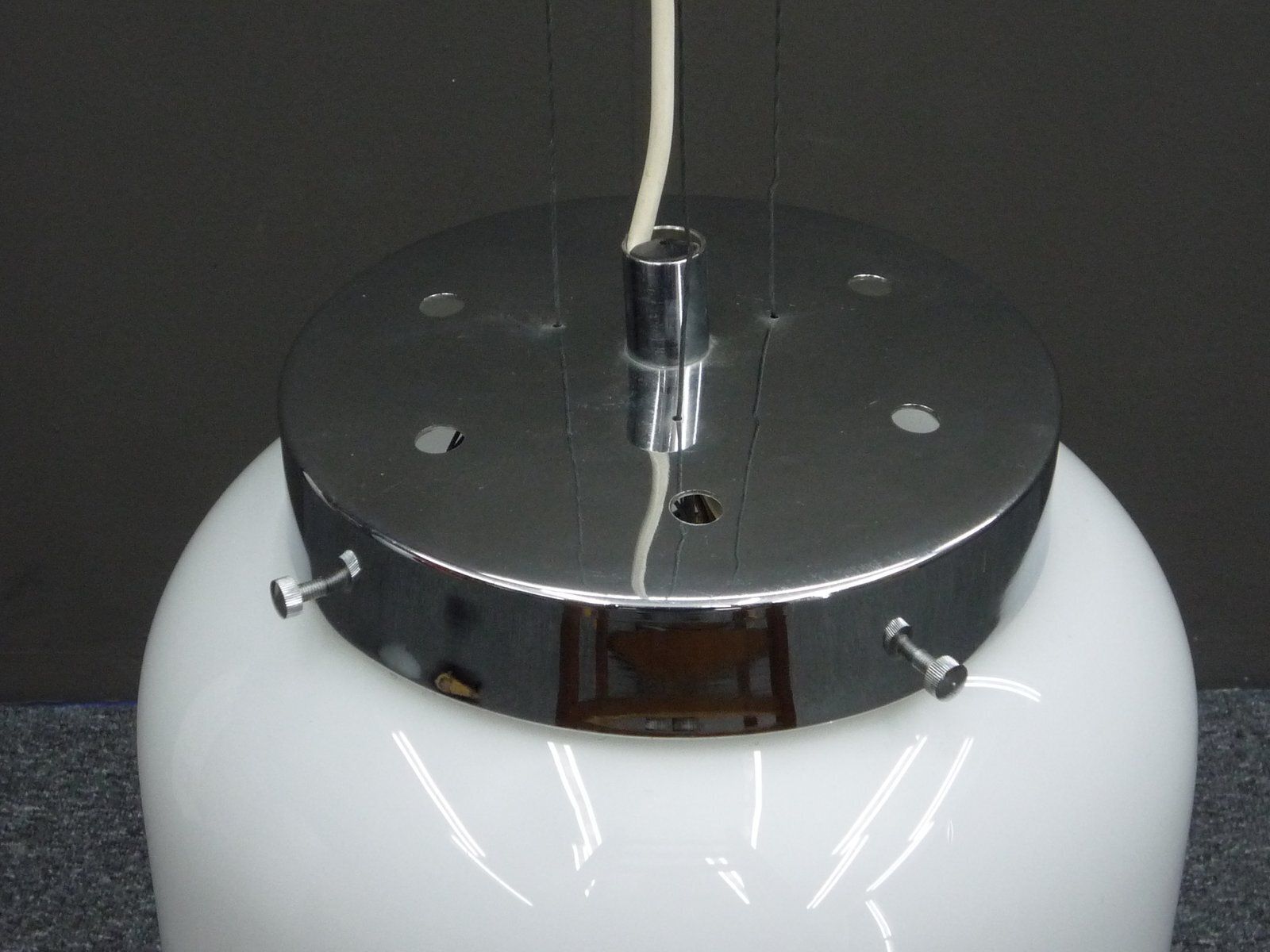 Modern Italian Murano Glass Pendant Lamp From Mazzega, 1960s photo vinterior