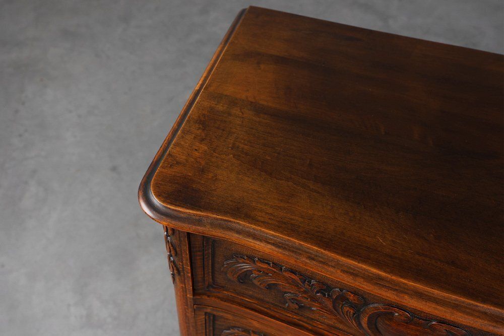 photo for sale Louis XV Style Oak Chest Of Drawers, France, 1950s