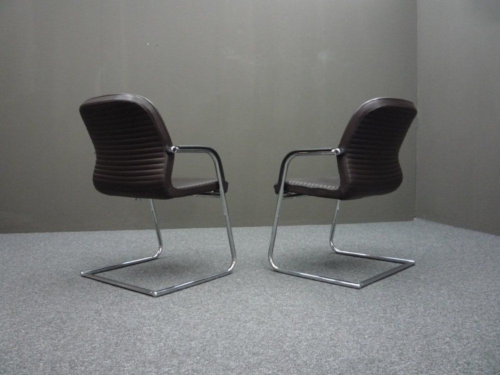 Set Of Leather Conference Chairs By Wilkhahn, 1980s photo furniture
