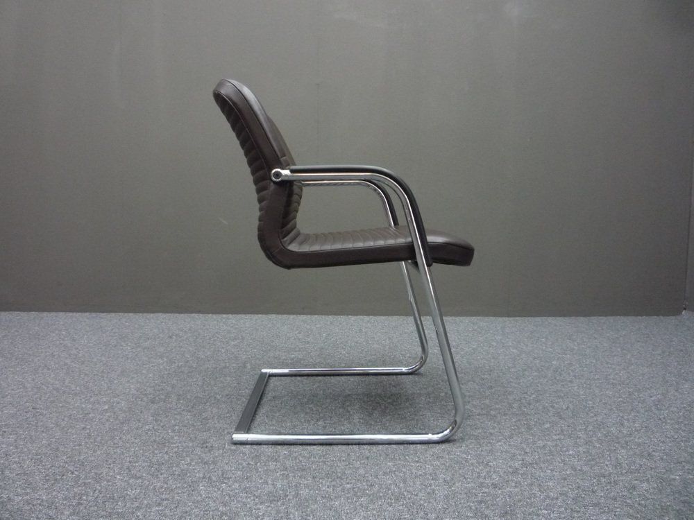 Set Of Leather Conference Chairs By Wilkhahn, 1980s photo vinterior