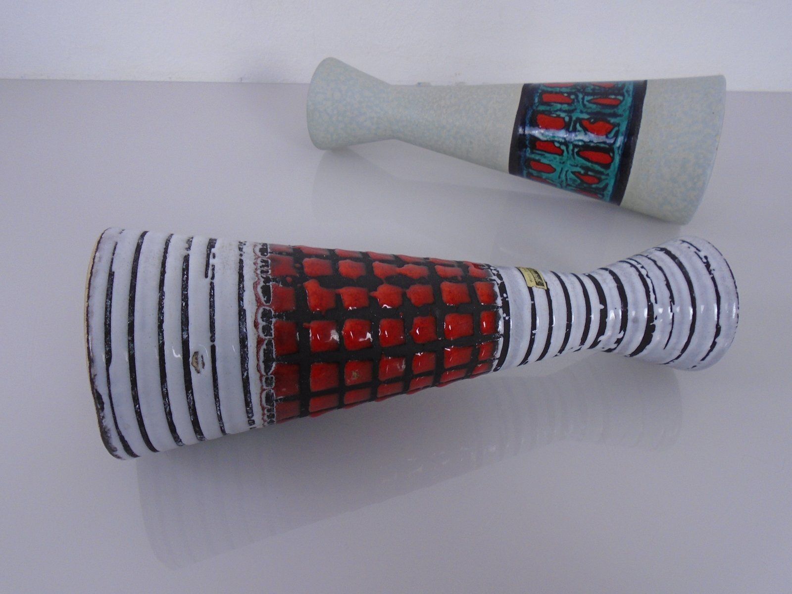 Ceramic Vases By Heinz Siery For Scheurich, 1950s, Set Of 2 photo buy