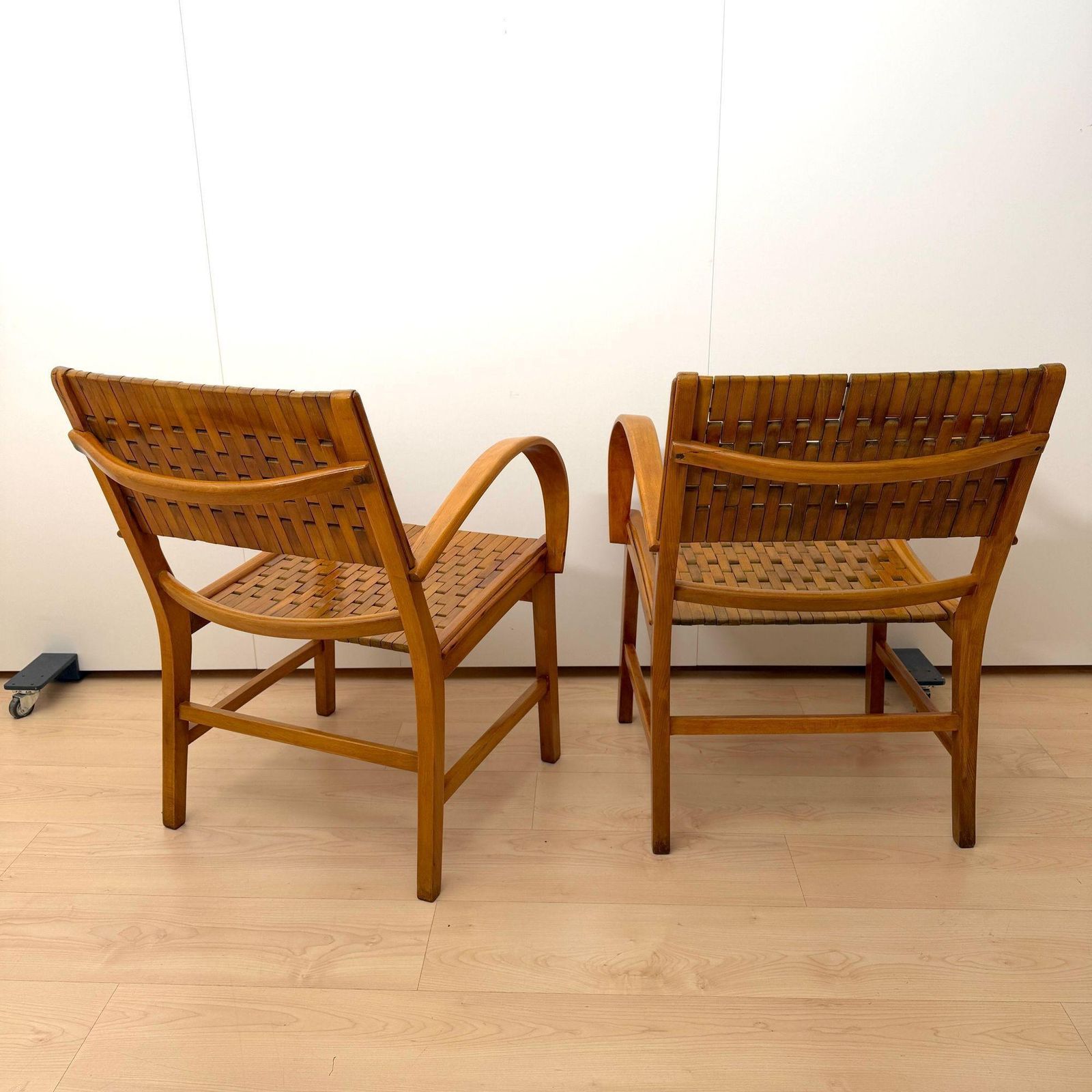 Pair Of ‘Armchairs By, Gelenka’ Solid Beech Wood, Germany Circa 1950 photo Furniture