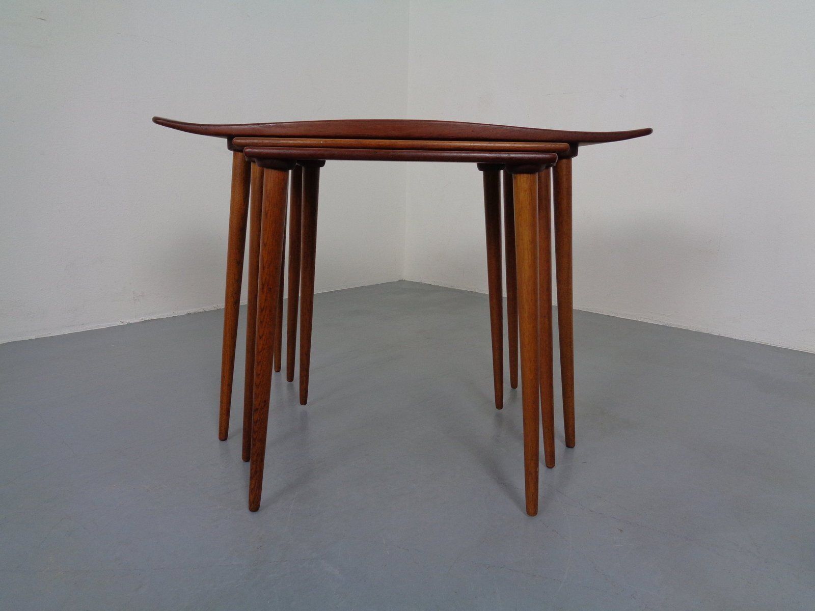 photo furniture Danish Teak Nesting Tables By Jens Quistgaard For Nissen, 1960s, Set Of 3