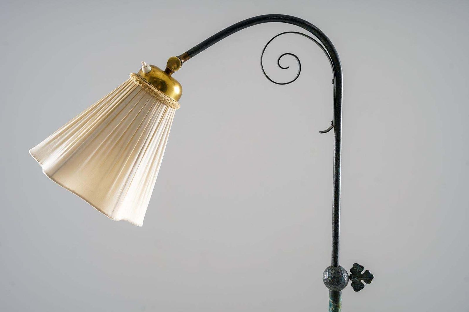 Swedish Floor Lamp In Patinated Brass, 1930s photo 2209.0