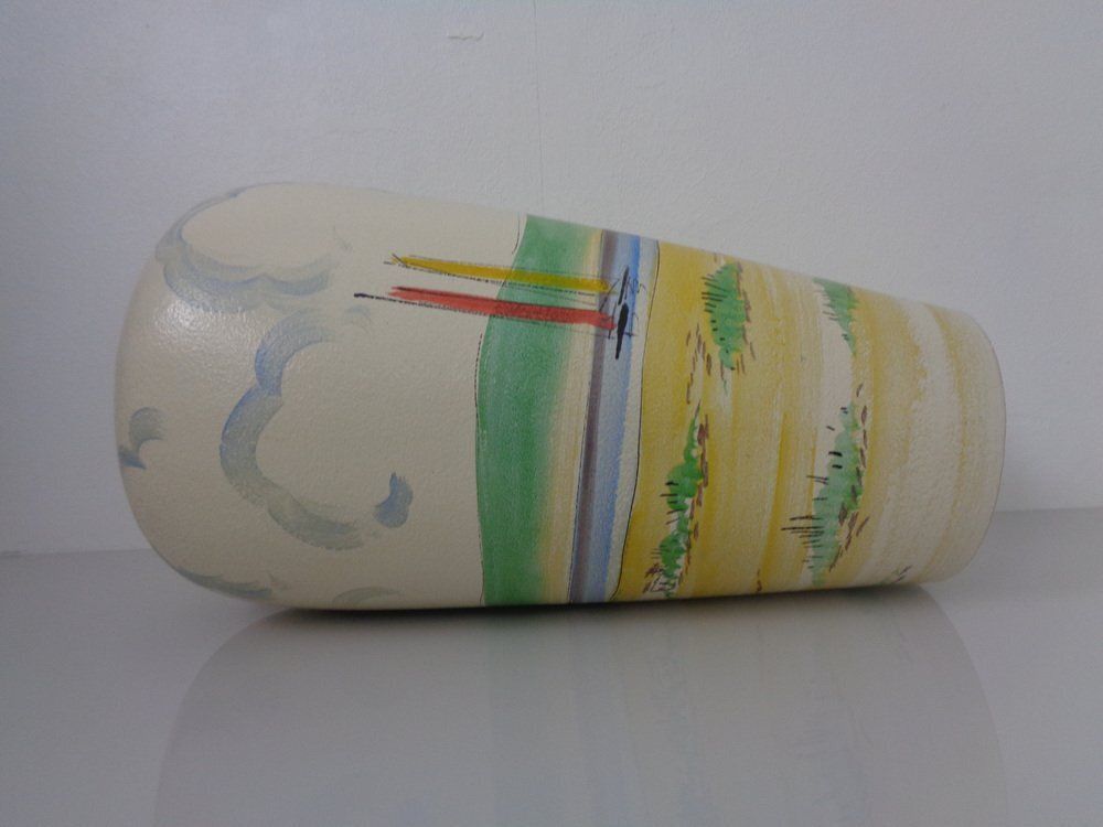 photo buy Large Hand Painted Ceramic 617 50 Vase From Scheurich Foreign, Germany, 1960s
