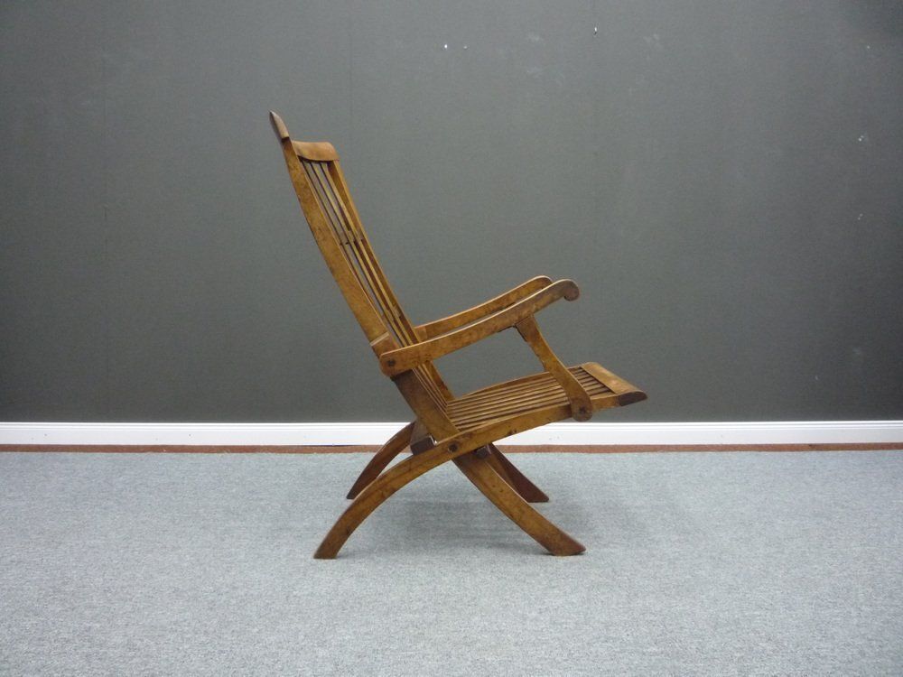 Biedermeier Folding Walnut Armchair, 1880s photo Furniture