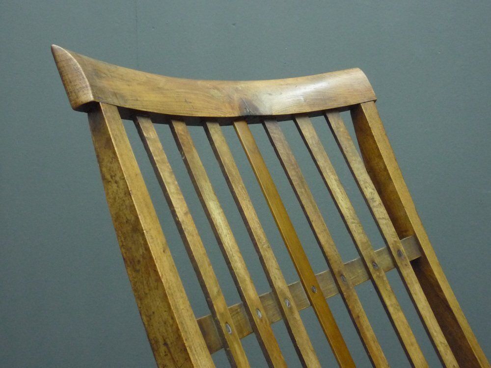 photo for sale Biedermeier Folding Walnut Armchair, 1880s