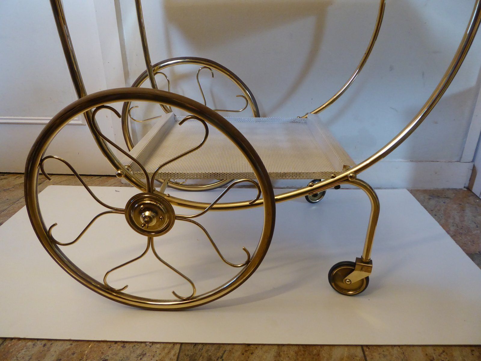 Swedish Brass Serving Cart By Josef Frank For Svenskt Tenn photo 3190.0