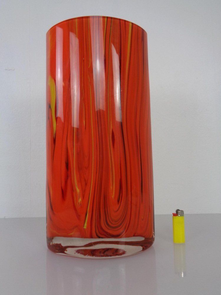 Large Murano Glass Vase, Italy, 1960s photo for sale