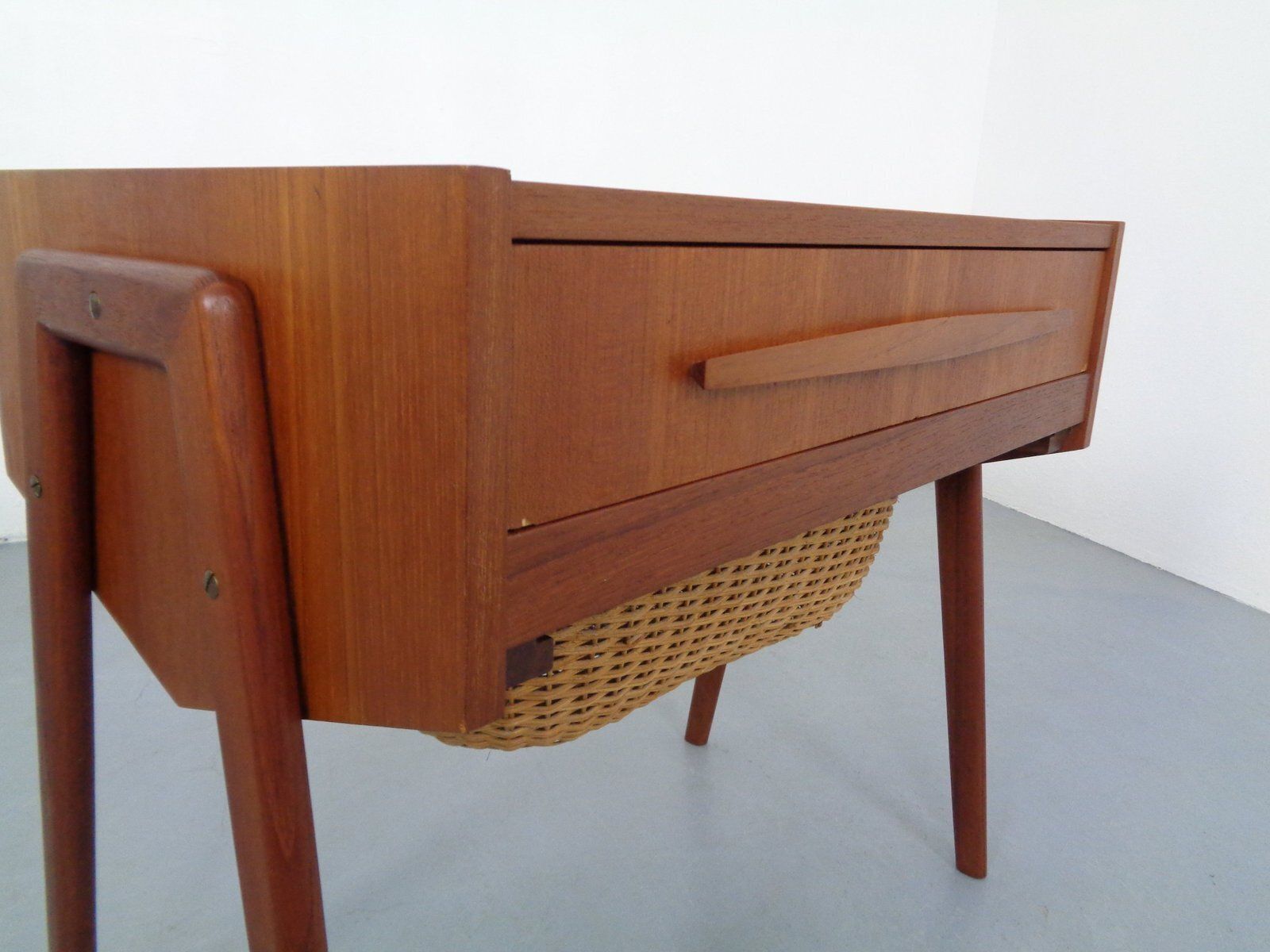 photo for sale Danish Teak Sewing Box, 1960s