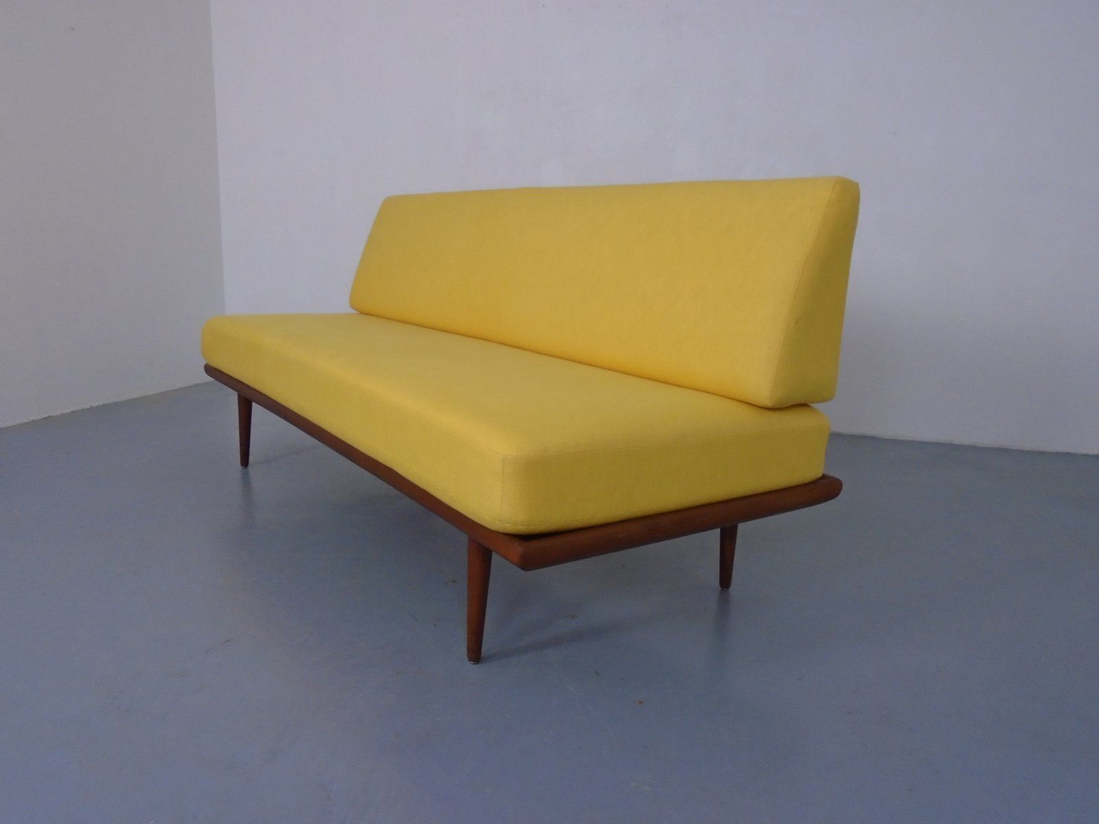 Teak Minerva Sofa By Peter Hvidt & Orla Mølgaard Nielsen For France & Daverkosen, Denmark, 1950s photo for sale