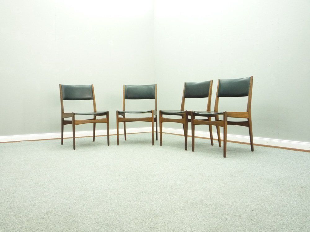 Teak Dining Chairs By Poul M. Volther, 1960s, Set Of 4 photo furniture