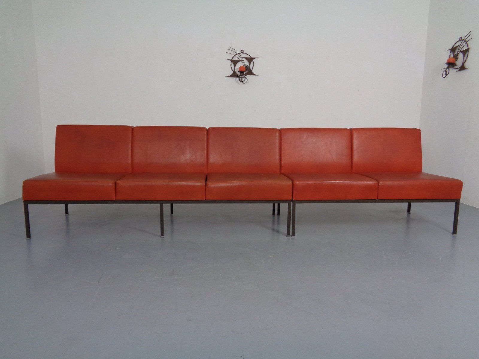 Minimalist 2 Seater And 3 Seater Bench, Germany, 1960s, Set Of 2