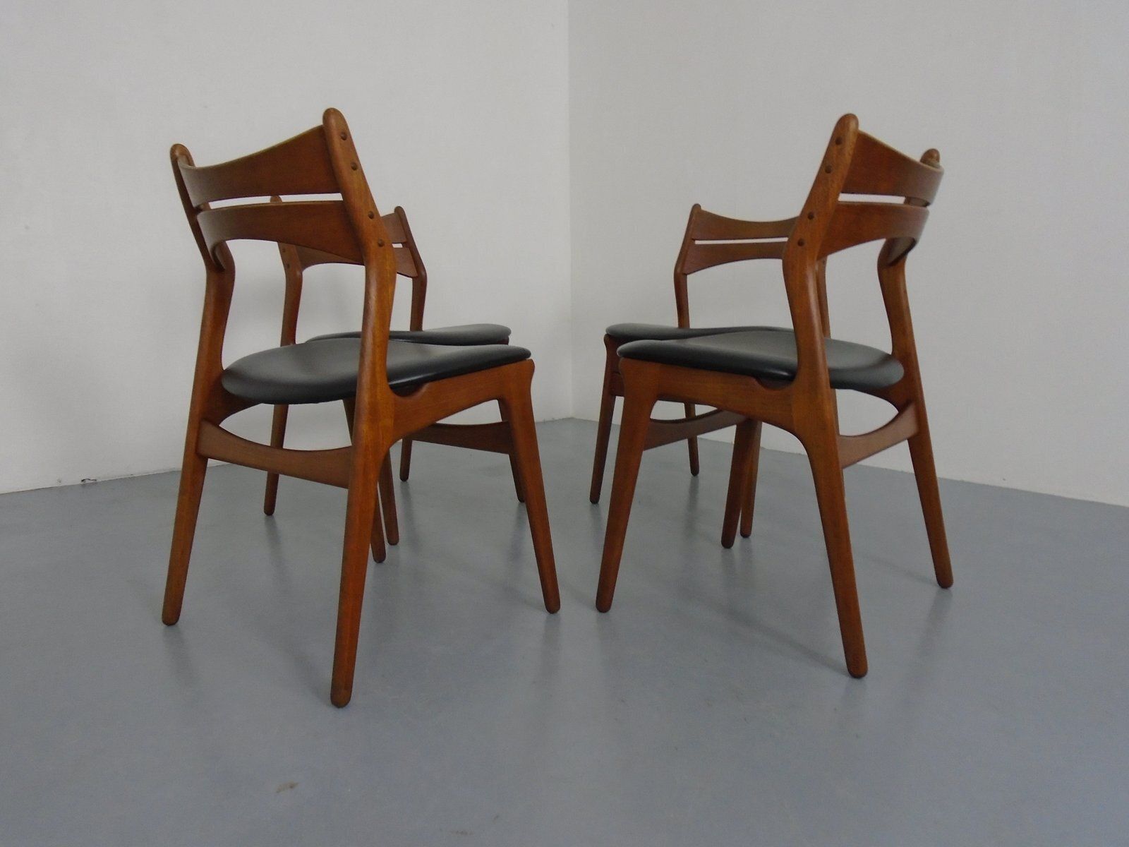 1736.0 Teak Model 310 Dining Chairs By Erik Buch For Chr. Christensen, Denmark, 1960s, Set Of 4 photo