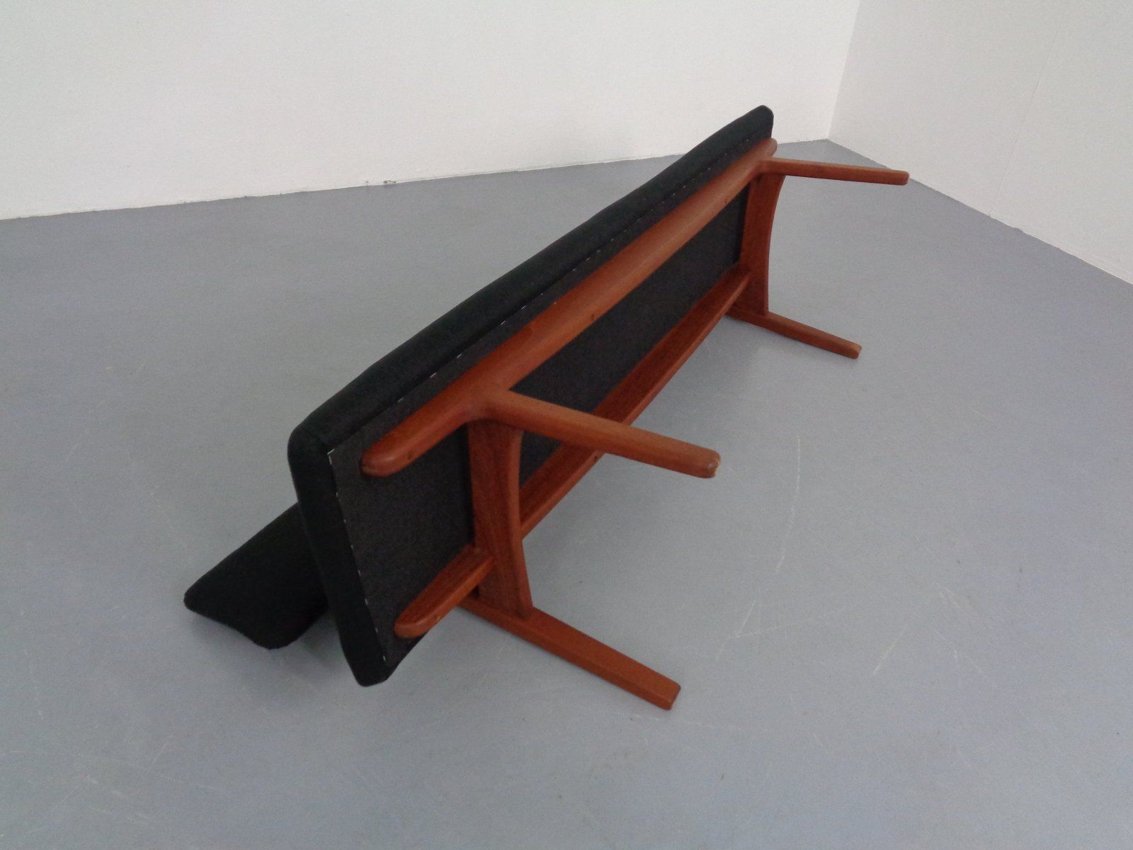 Large Teak Bench By Aksel Bender Madsen & Ejnar Larsen For Næstved Møbler, Denmark, 1950s photo vintage