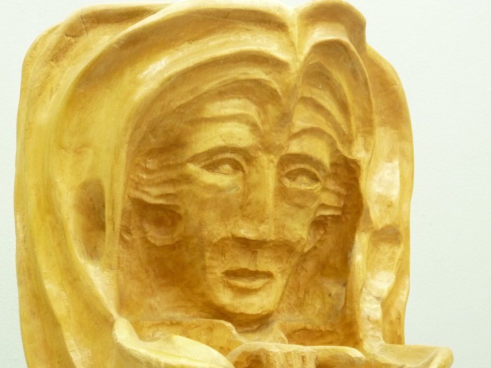 Anthroposophical Basswood Sculpture In The Dornach Style, 1940s photo vinterior
