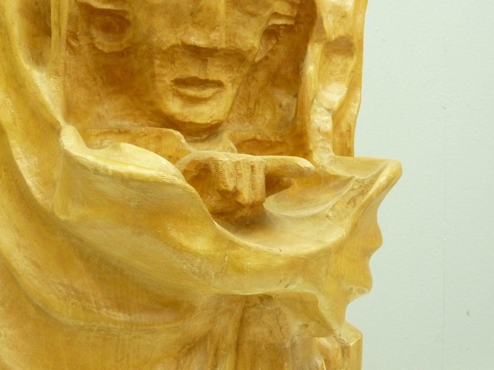Anthroposophical Basswood Sculpture In The Dornach Style, 1940s photo buy