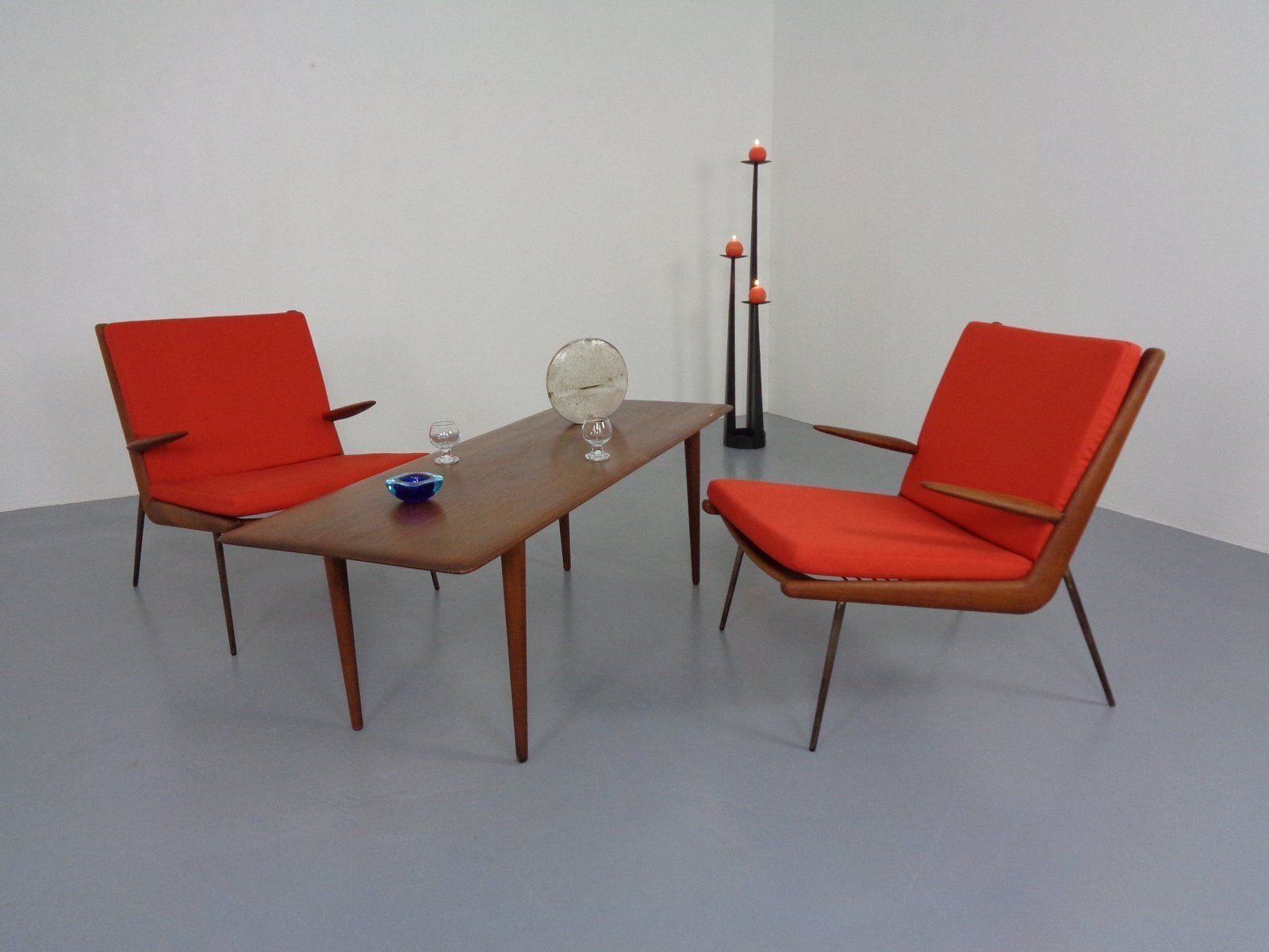 photo vinterior Boomerang Lounge Chair By Peter Hvidt & Orla Mølgaard Nielsen For France & Daverkosen, Denmark, 1950s
