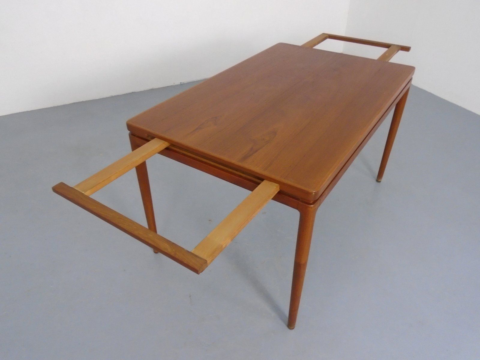 photo furniture Extendable Teak Dining Table By Johannes Andersen For Christian Linneberg, Denmark, 1960s