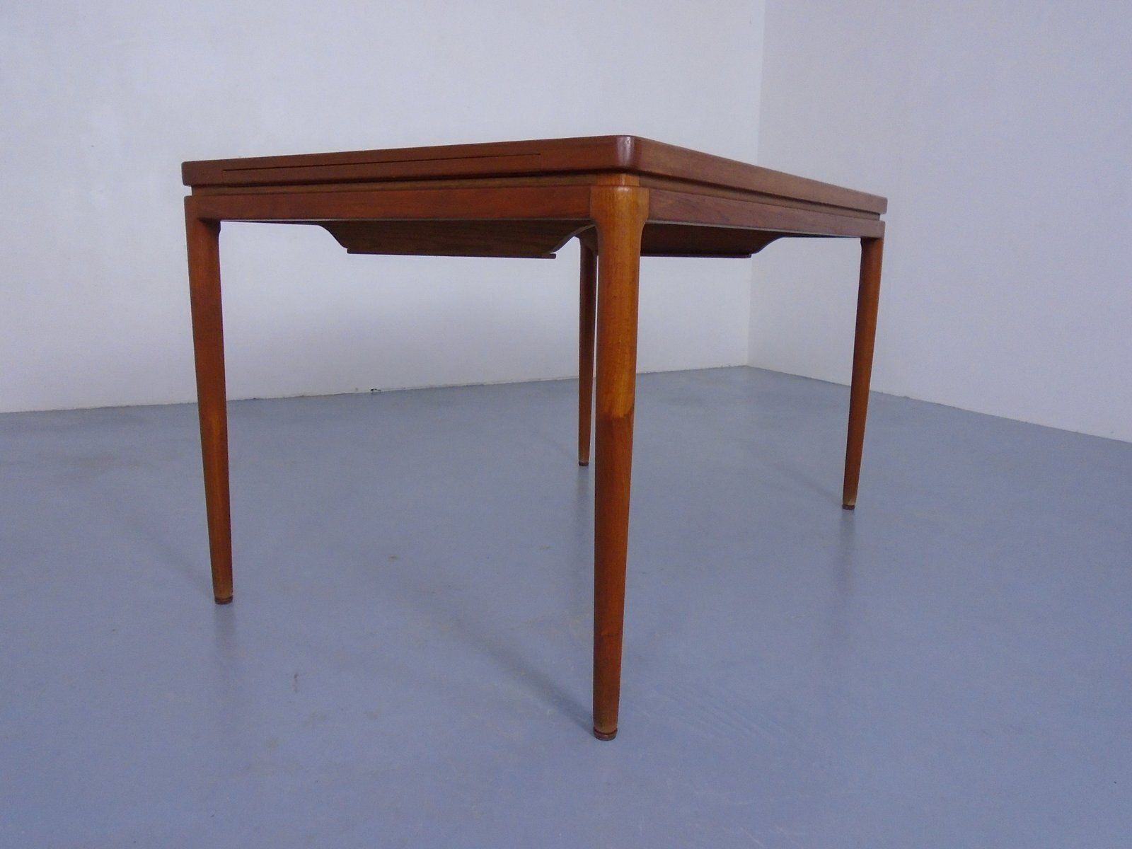 photo vinterior Extendable Teak Dining Table By Johannes Andersen For Christian Linneberg, Denmark, 1960s