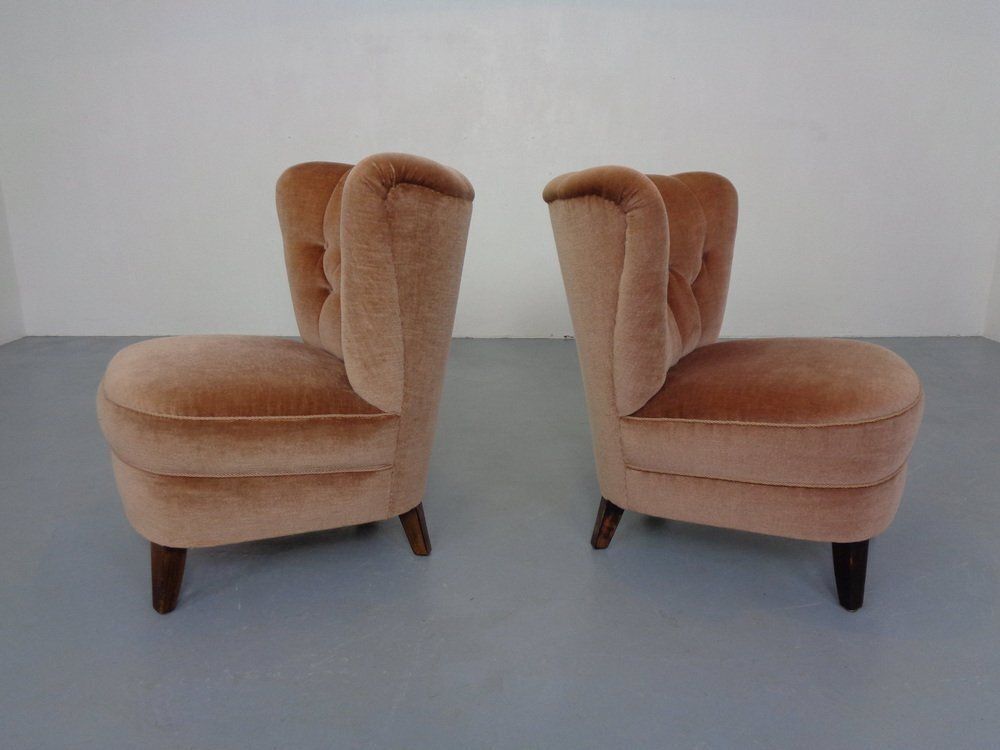 Mohair Club Chairs From Adolf Wrenger, Germany, 1950s, Set Of 2 photo buy