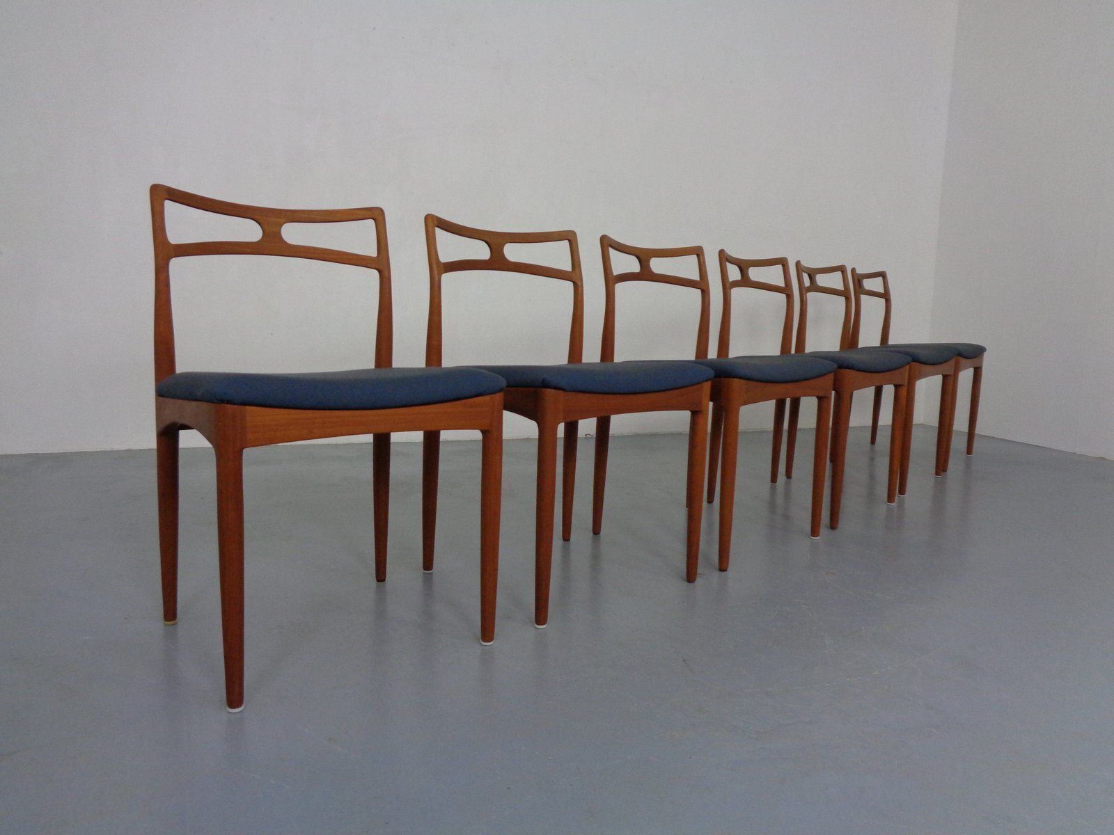 Model 94 Teak & Kvadrat Hallingdal Dining Chairs By Johannes Andersen For Christian Linneberg, Denmark, 1960s, Set Of 6 photo Furniture