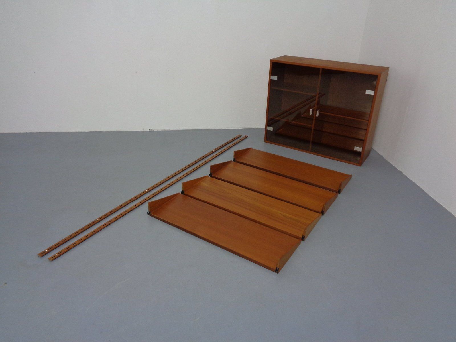 photo furniture Teak Wall Unit By Kai Kristiansen For Feldballes Furniture Factory, Denmark, 1960s, Set Of 7