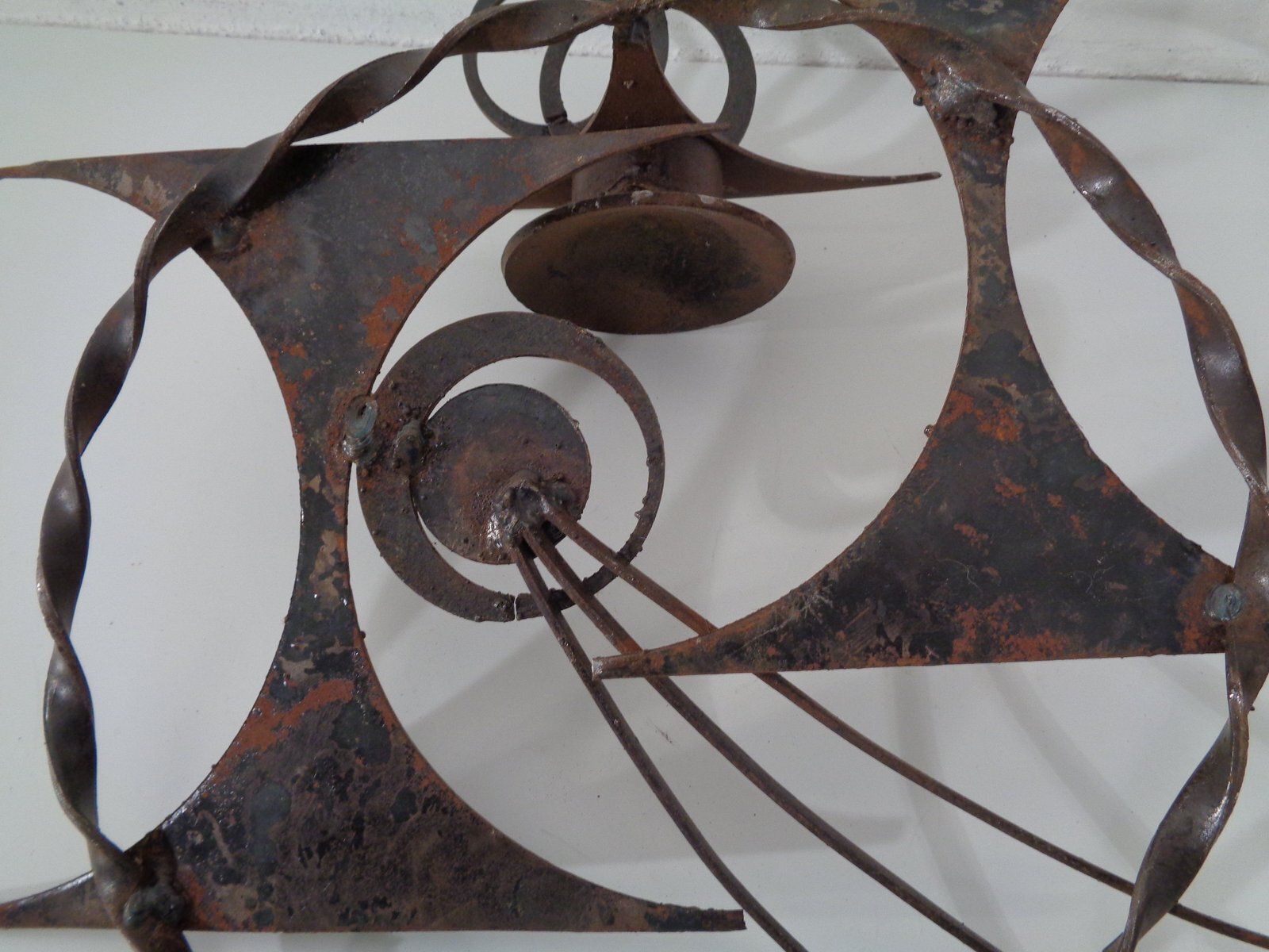 477.0 Brutalist Iron Candleholders By Henrik Horst, Denmark, 1960s, Set Of 2 photo