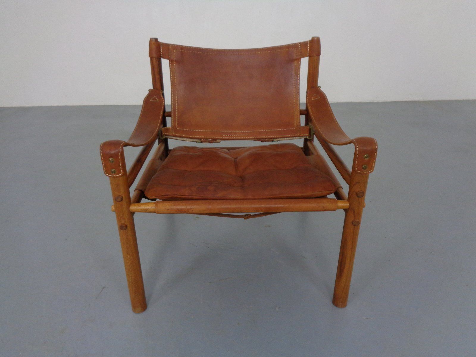 photo vinterior Sirocco Safari Chair In Rosewood And Leather By Arne Norell, Sweden, 1960s