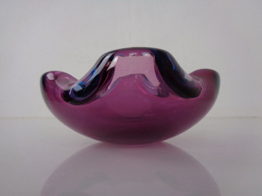Sommerso Murano Glass Ashtray, Italy, 1960s photo buy