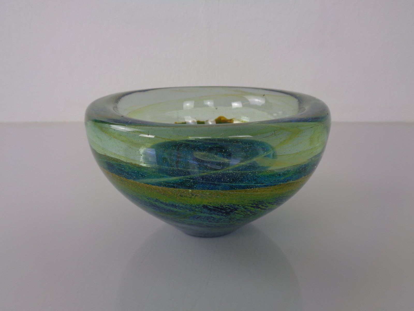 Maltese Glass Ashtray From Mdina, 1960s photo vinterior