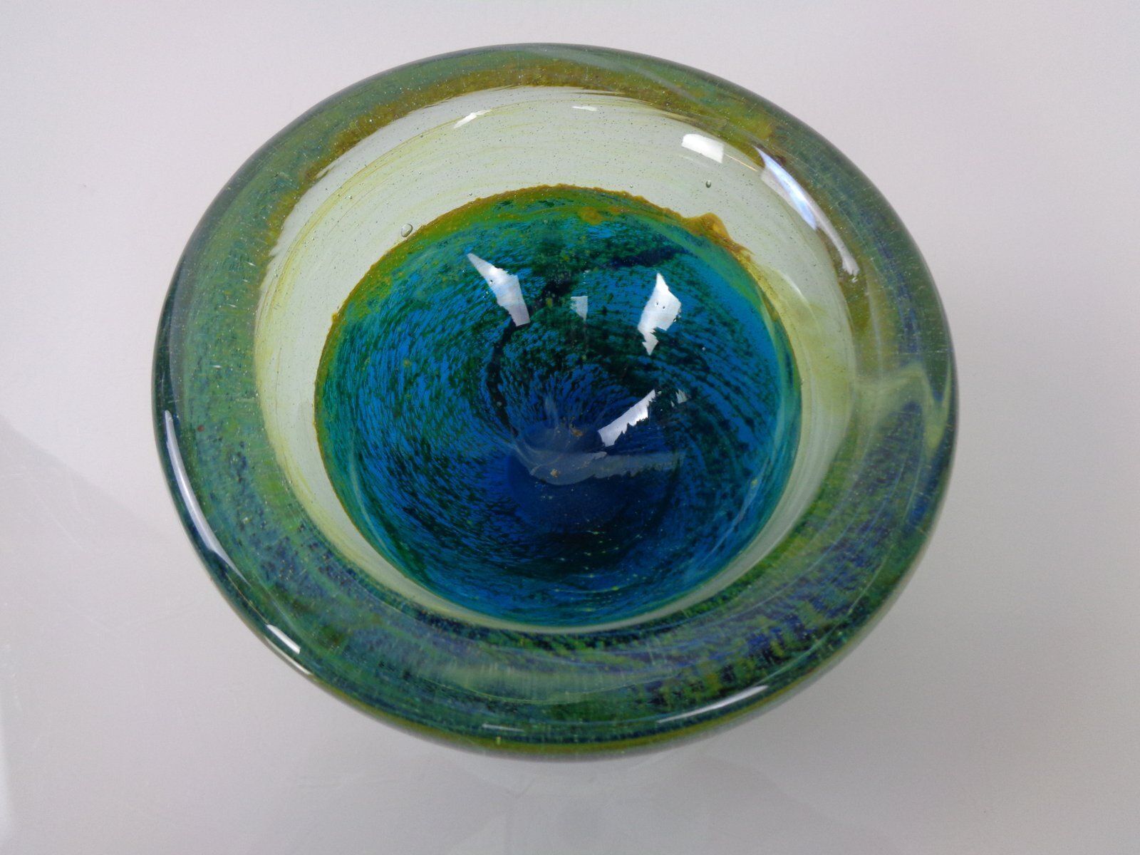 Maltese Glass Ashtray From Mdina, 1960s photo vintage