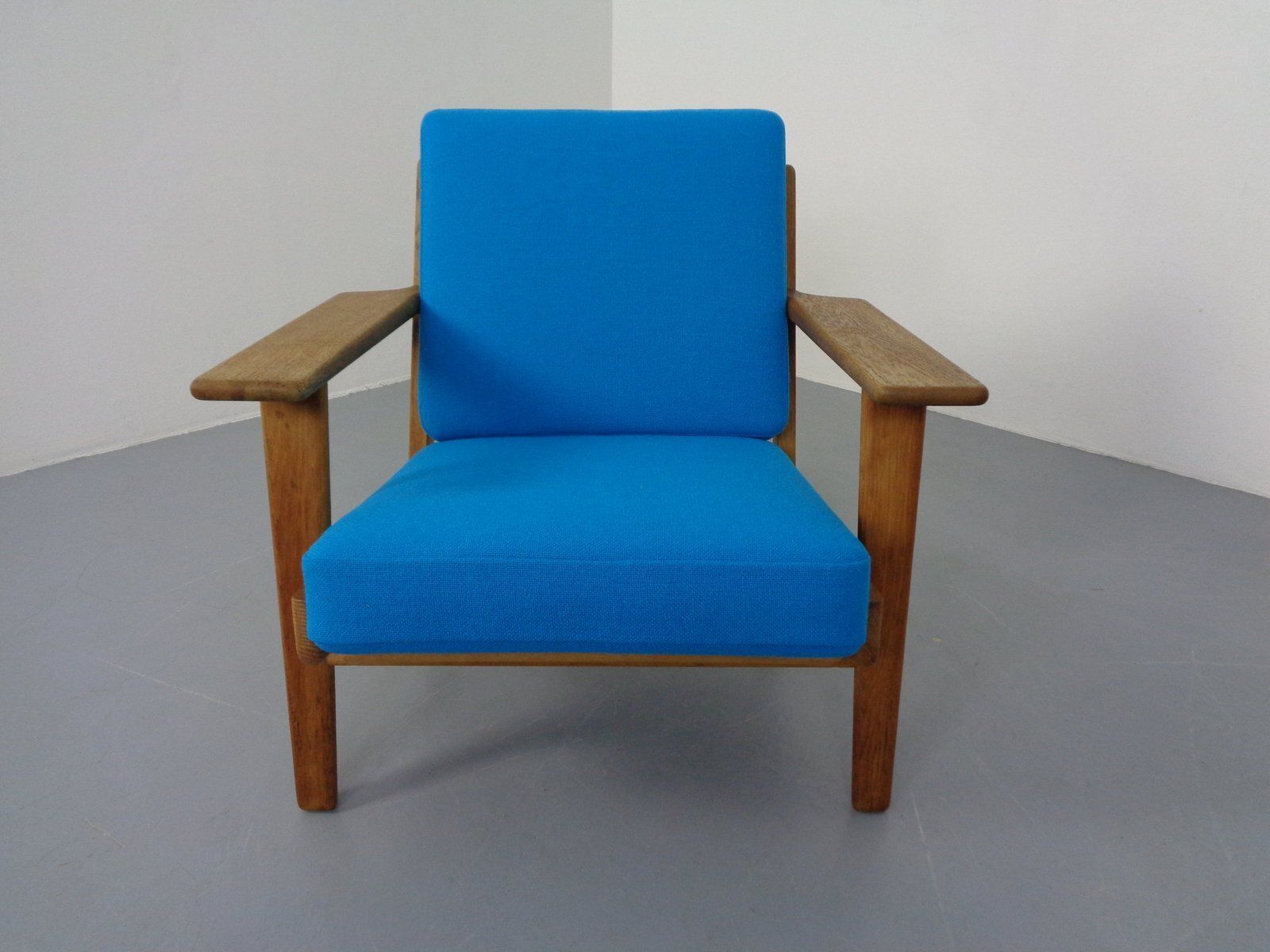Danish Ge290 Chair In Oak And Kvadrat Hallingdal By Hans J. Wegner For Getama, 1960s photo Furniture