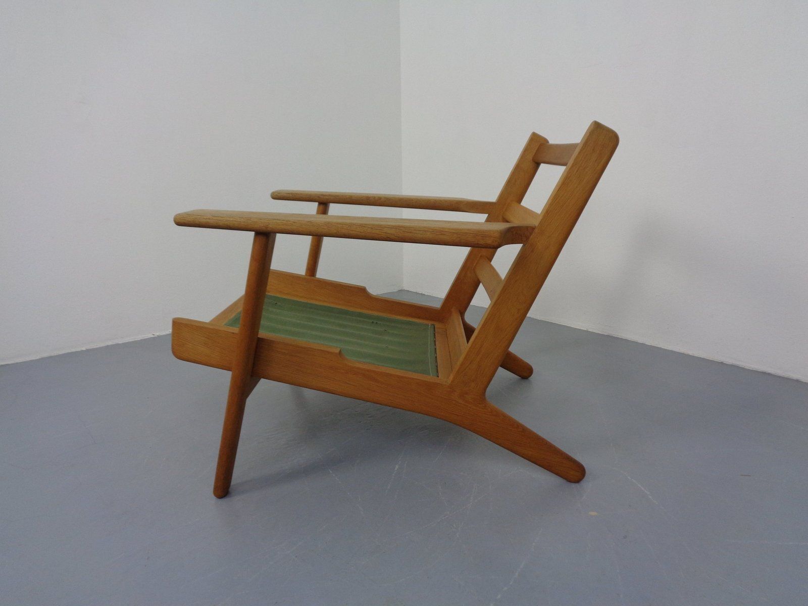 Furniture Danish Ge290 Chair In Oak And Kvadrat Hallingdal By Hans J. Wegner For Getama, 1960s photo