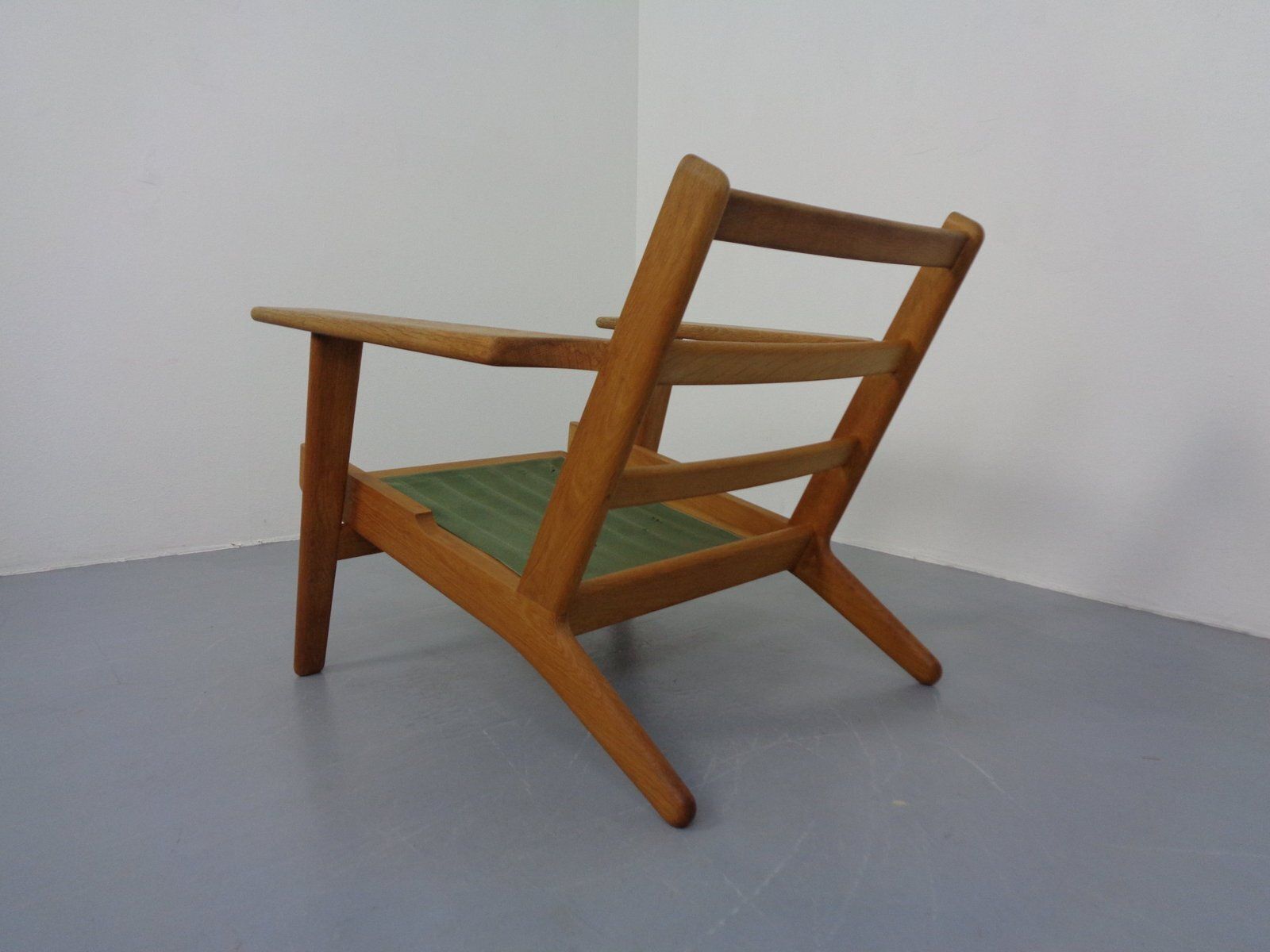 2602.0 Danish Ge290 Chair In Oak And Kvadrat Hallingdal By Hans J. Wegner For Getama, 1960s photo