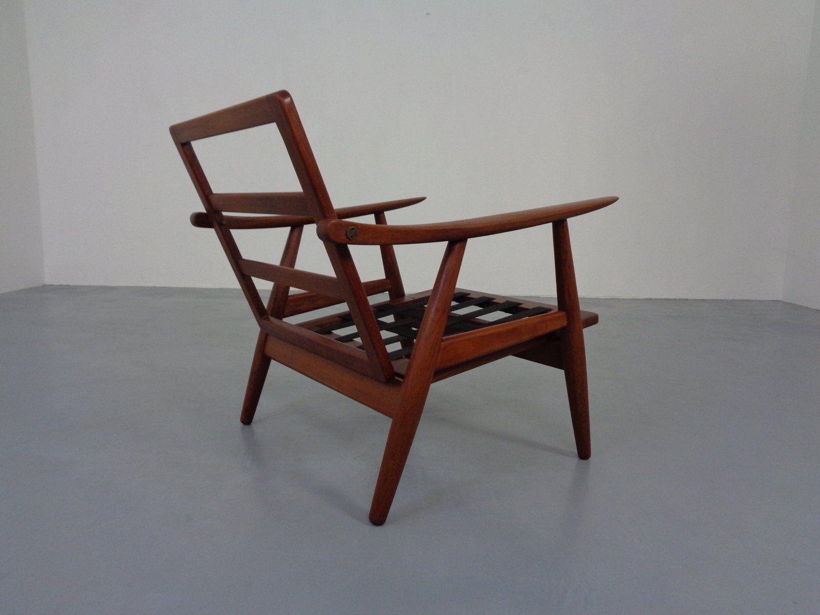 photo vintage Teak Ge 270 Armchair By Hans J. Wegner For Getama, 1950s