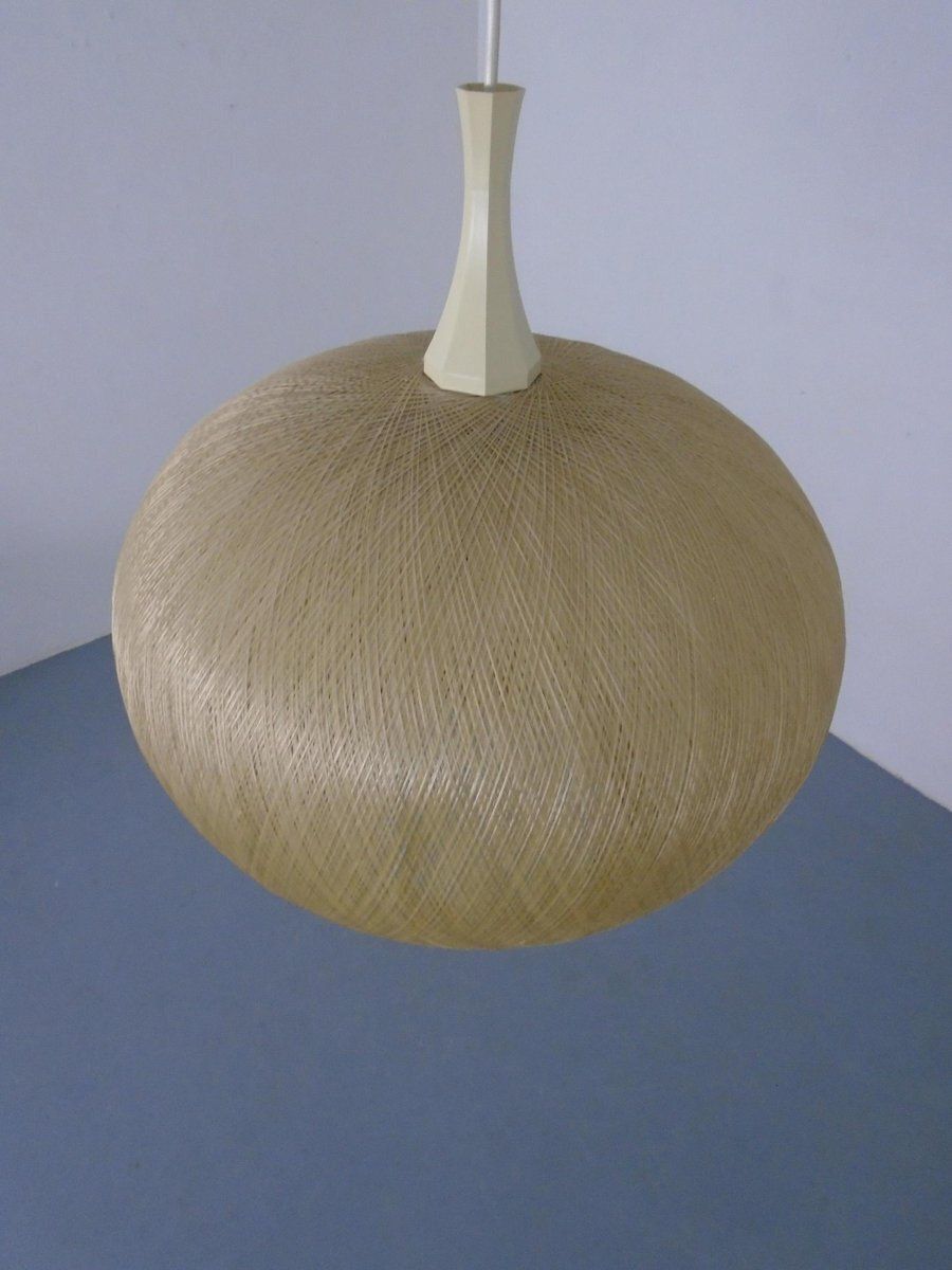 Spun Fiberglass Pendant Lamp, Germany, 1960s photo 763.0