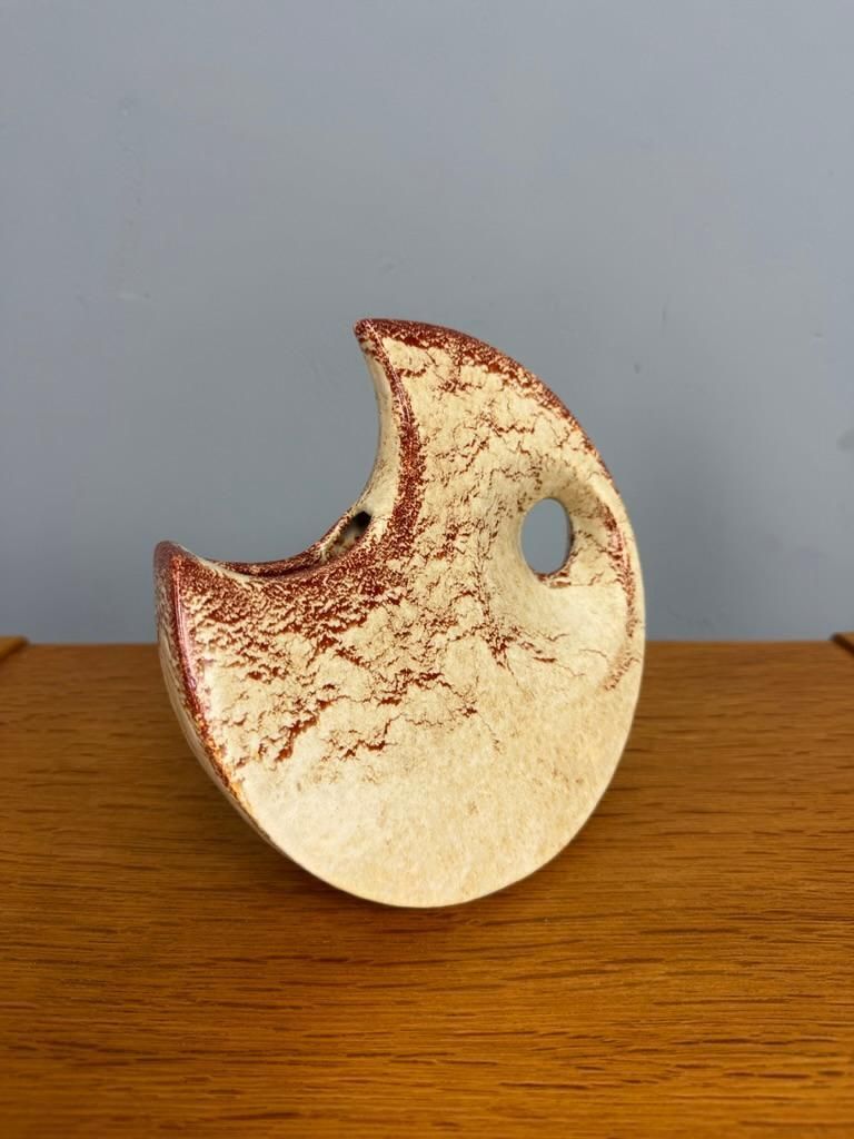 Roberto Rigon For Bertoncello Italy, Mid Century Modern Ceramic Vase, 1960 photo for sale